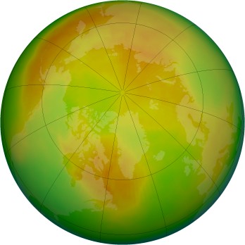 Arctic ozone map for 1991-05